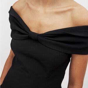 Bow detail off shoulder top